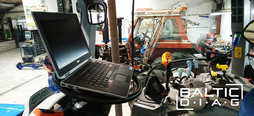 Our client use diagnostic tool with various heavy machines